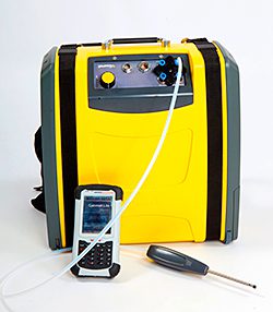 The new analyser kit. Quantitech now has the equipment available for hire.