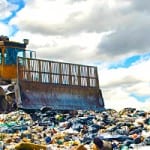 Lanes drains landfill The waste water was removed for treatment and disposal.