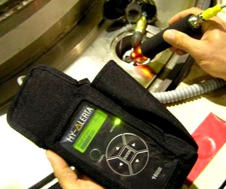 Portable hydrogen detector protects safety of welding process