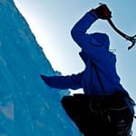 Aiming high mountain_climber