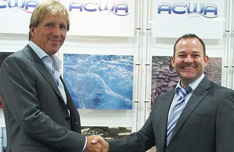 Azzuro CEO/President Bonno Koers (left) with ACWA Group Managing Director Gary Jackson