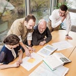 Top award for wildlife consultancy (L to r) Kirsty MacArthur, Mark Trinder, Bob Furness, David MacArthur.