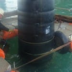 Coating material protects pier