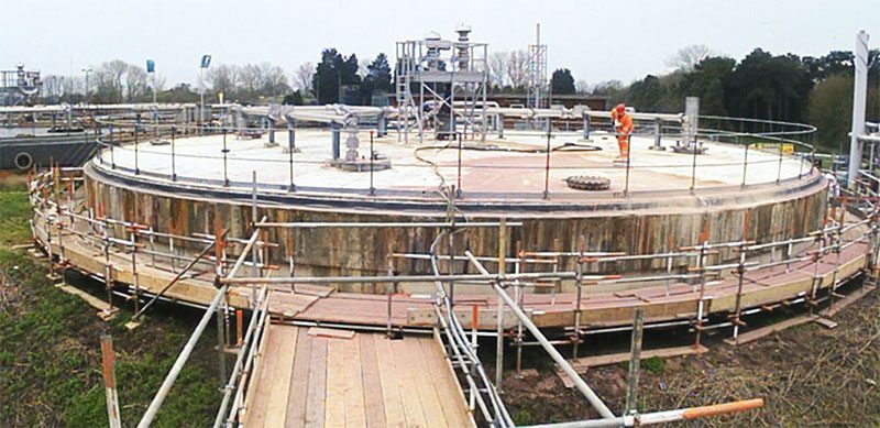 Oxford Sewage Treatment Works before...