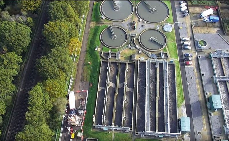 Christchurch sewage treatment works near Bournemouth