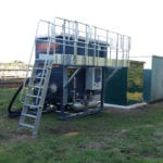 DAF unit is temporary solution for sludge blockage Compton Bassett water treatment works