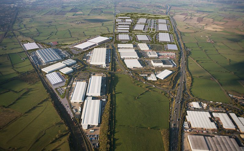 the Prologis RFI DIRFT road and rail freight distribution terminal