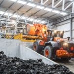 Wheel loader helps drive Swiss recycling plant