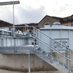 Bespoke sludge thickener blends into background and controls odour