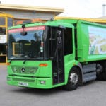 End-of-life bin lorry refitted to operate electrically