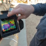 Thermal camera detects methane