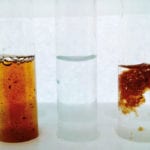 Graphene’s promise for purification Graphene-oxide,-added-to-water-Water-after-purification-with-graphene-oxide,-and-Graphene-oxide-‘flakes’-with-bacteria-before-extraction