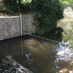 Horizontal lifeline safety systems help with EA river maintenance