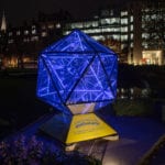 Edinburgh initiative brings nighttime visuals to on-street recycling