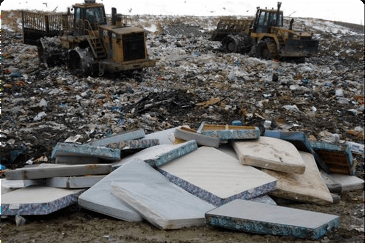 mattresses in landfill