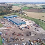 Sponsored Content: SRF production and storage warehouse among fields, large car park