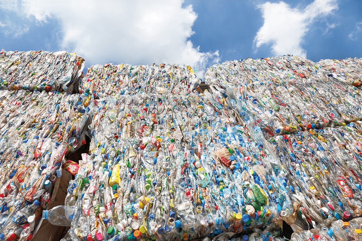 plastic recyclate bales