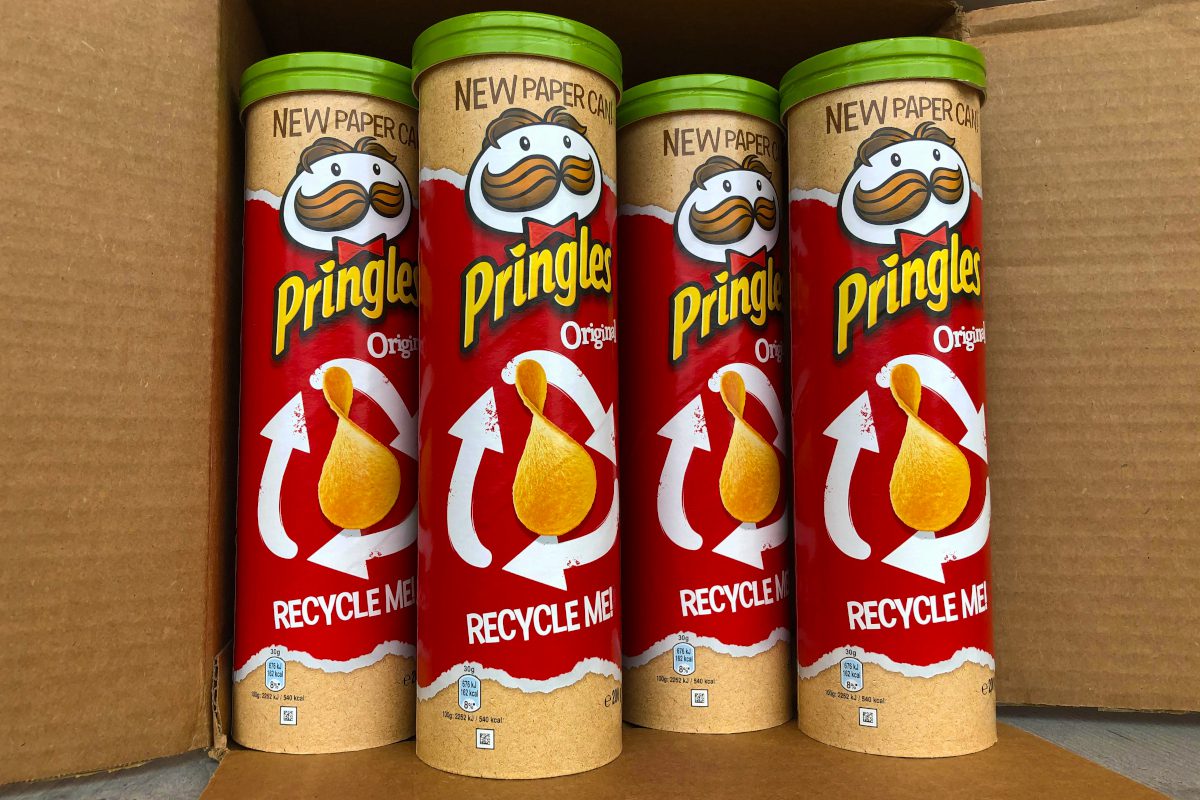 Pringles paper can