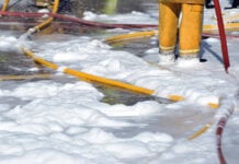 Granular activated carbon-sorbed PFAS can be used to extract lithium from brine firefighting foam