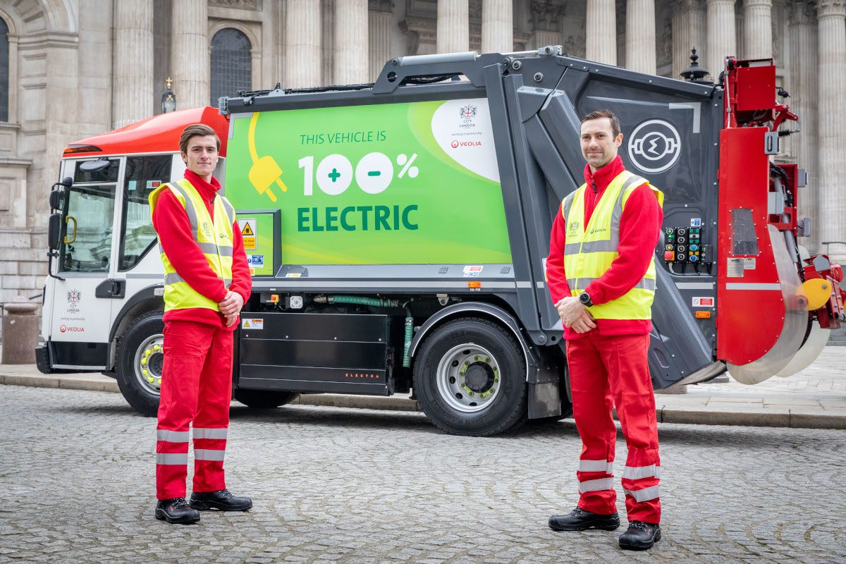 Electric waste vehicle for City of London Corporation