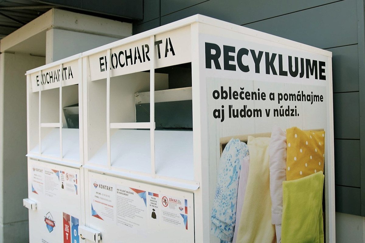 Textile waste bins