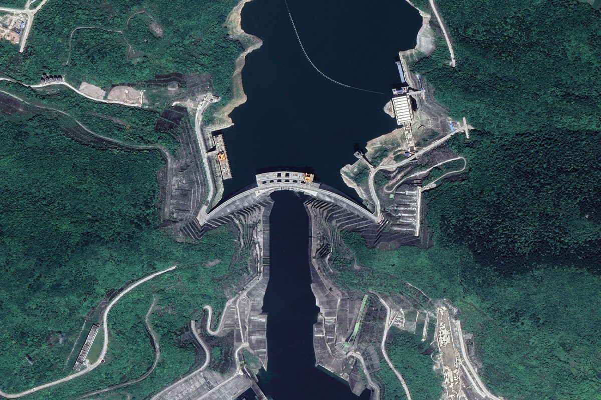 Xiluodu dam and hydropower plant