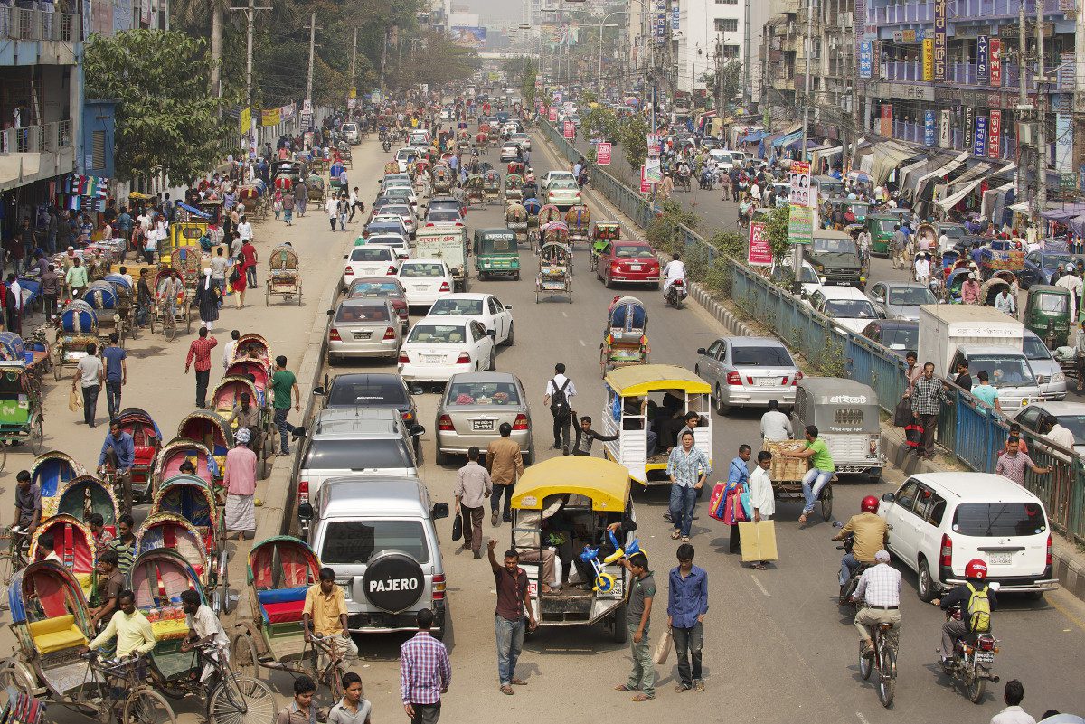 Traffic-in-Dhaka