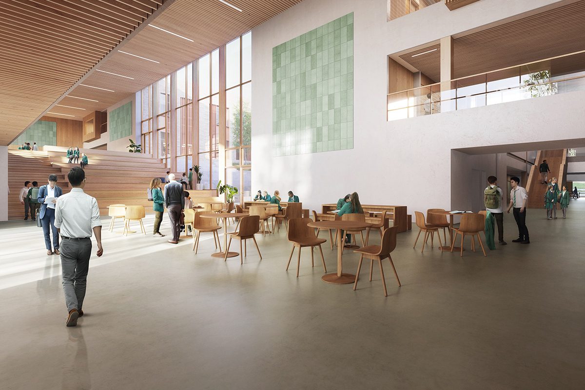 Latest designs for new 57m climate resilient West Sussex school