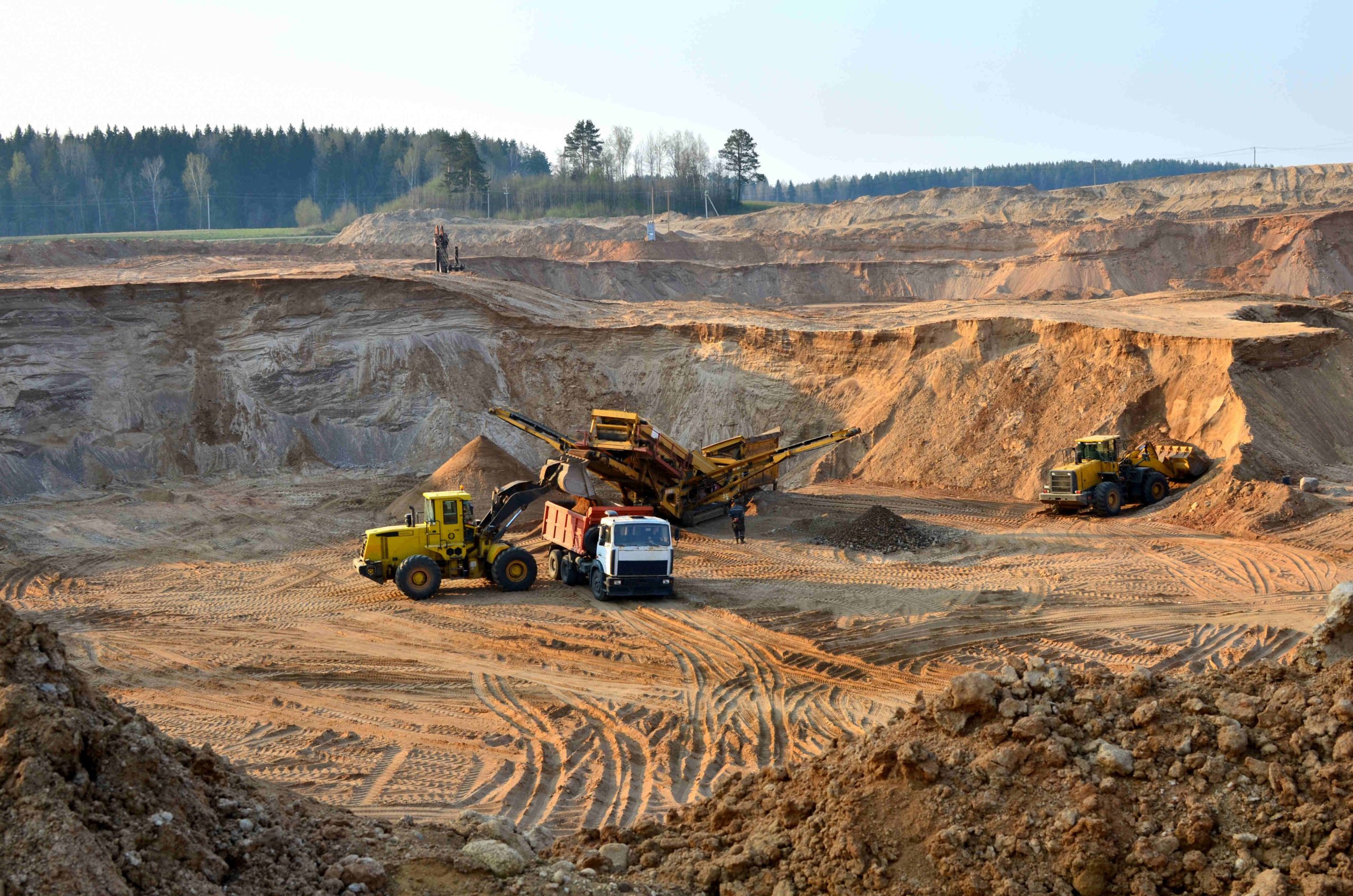 quarrying and vehicle