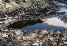 Measuring oil contamination in soil