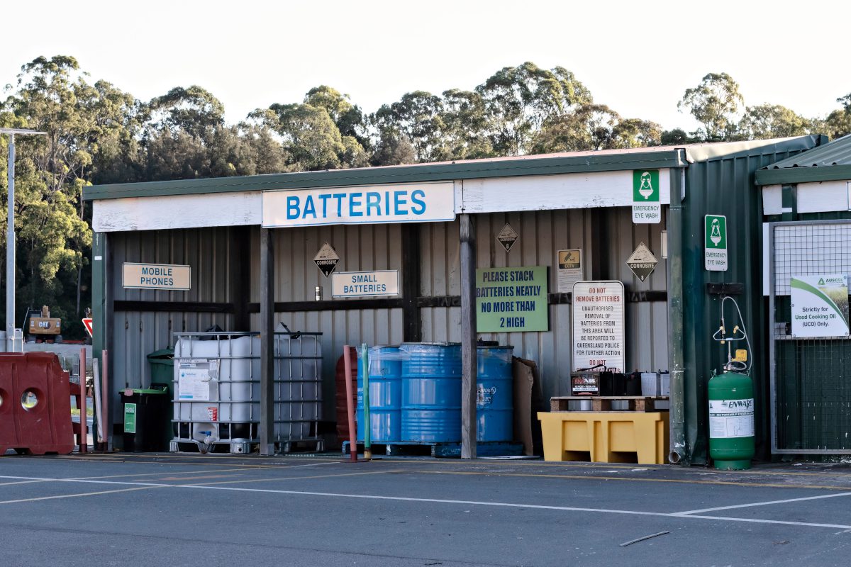 punto di riciclaggio delle batterie in Australia