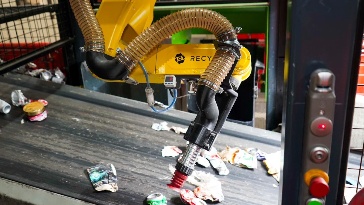 robotic arm at Veolia Southwark facility