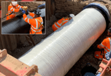 System repairs damaged factory coating at railway terminal