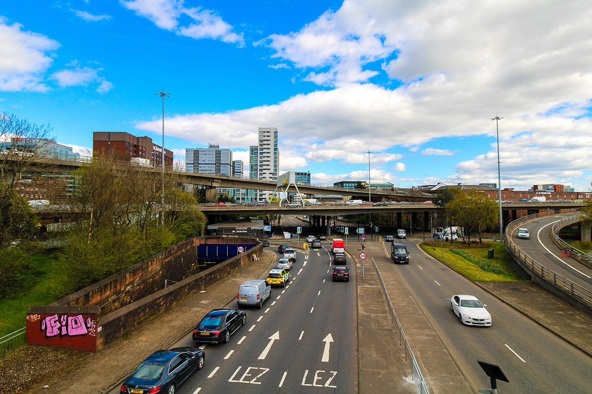 Motorway-in-Glasgow-city-centre