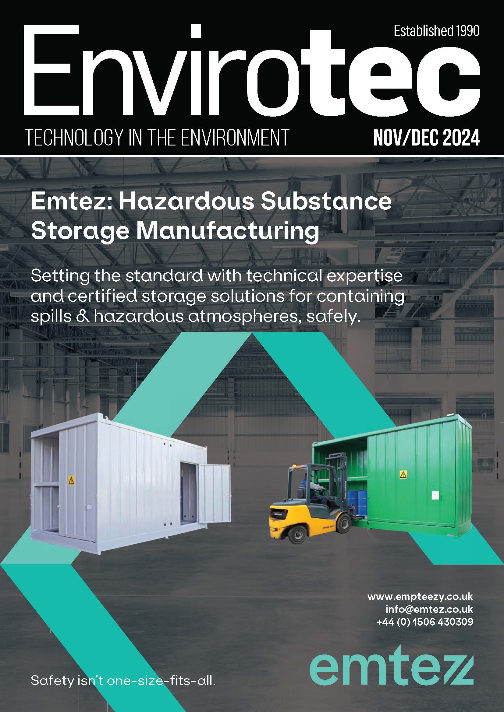 Envirotec Magazine front cover Nov 24 edition