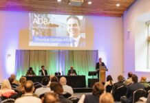 Edinburgh conference to highlight value of biogas technology for Scotland’s Just Transition Strategy Man speaking at conference with audience.