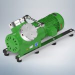 Gas pump handles high pressure and flow in hydrogen, noble gases and other challenging media