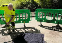 Maidstone trials textile waste in pothole repairs