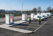 Second-life batteries power rapid EV charging